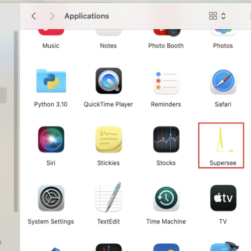 SuperSee installation guide for MacOS