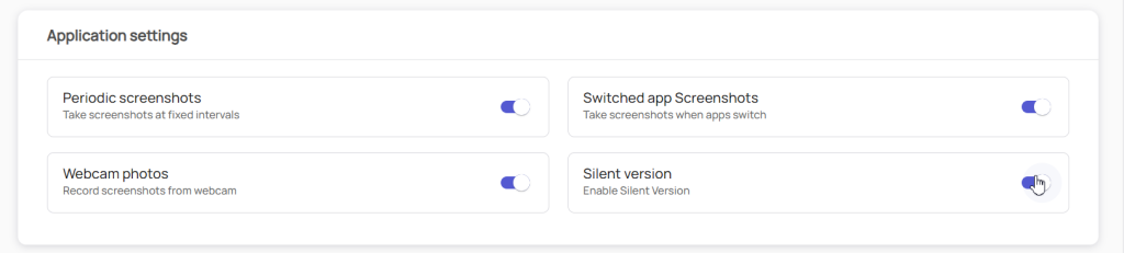 Enabling SuperSee Application Settings